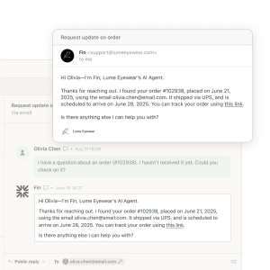 Fin for Zendesk Email